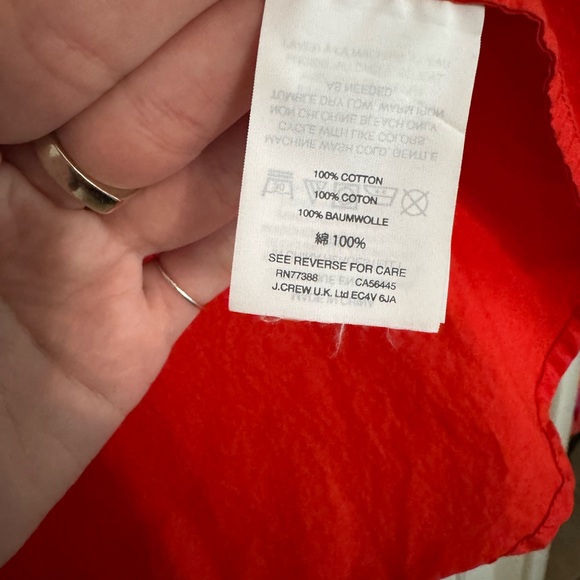 J. Crew Red Ruffle Top - Picture 5 of 5